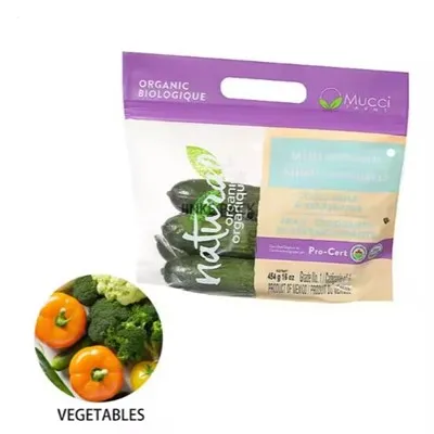 مخصص الطباعة الرقمية كيس من البلاستيك كيس التغليف الخيار كيس الخيار للأغذية الخيار الخضار